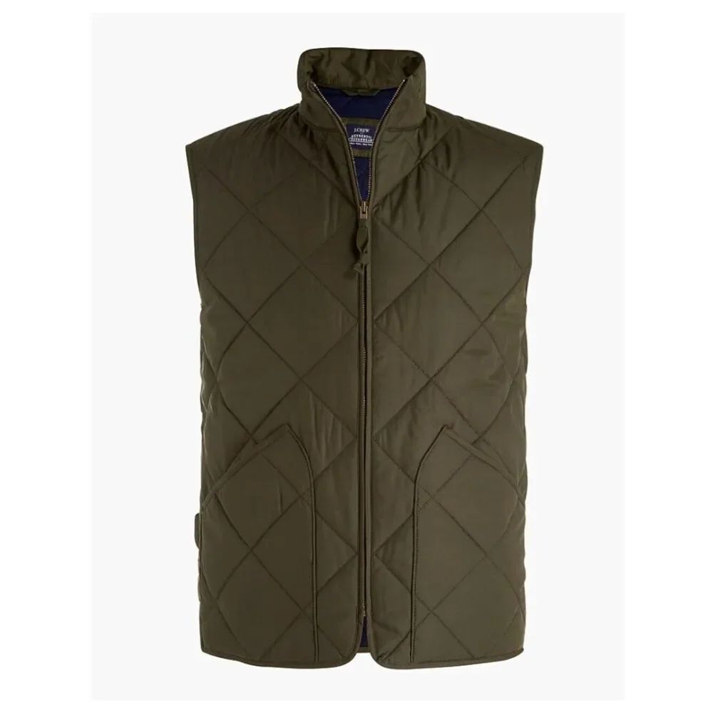 J. Crew Factory Teracota Quilted Walker vest size XL